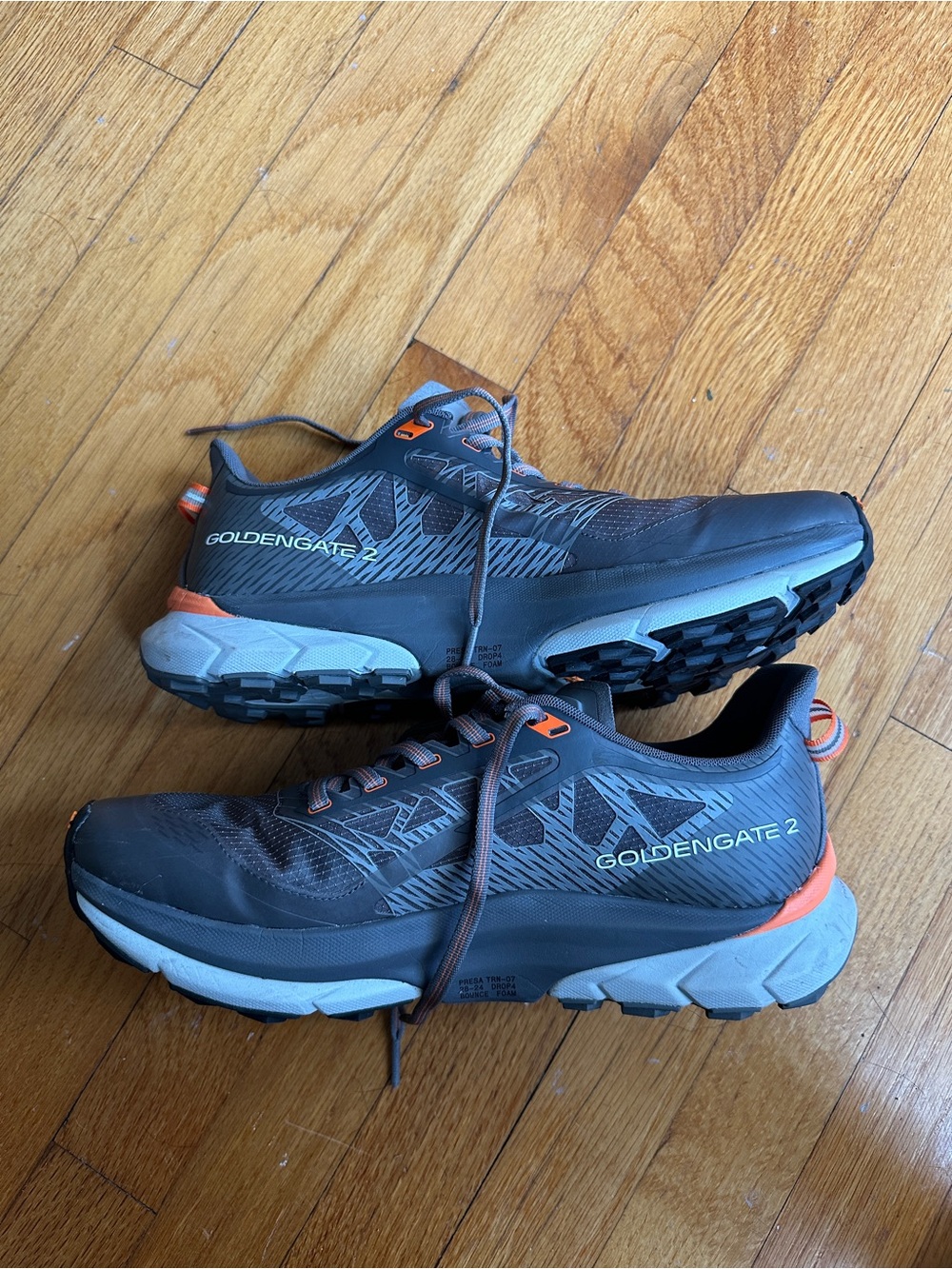 Scarpa Men’s Athletic Shoes - Charcoal with Orange Accents